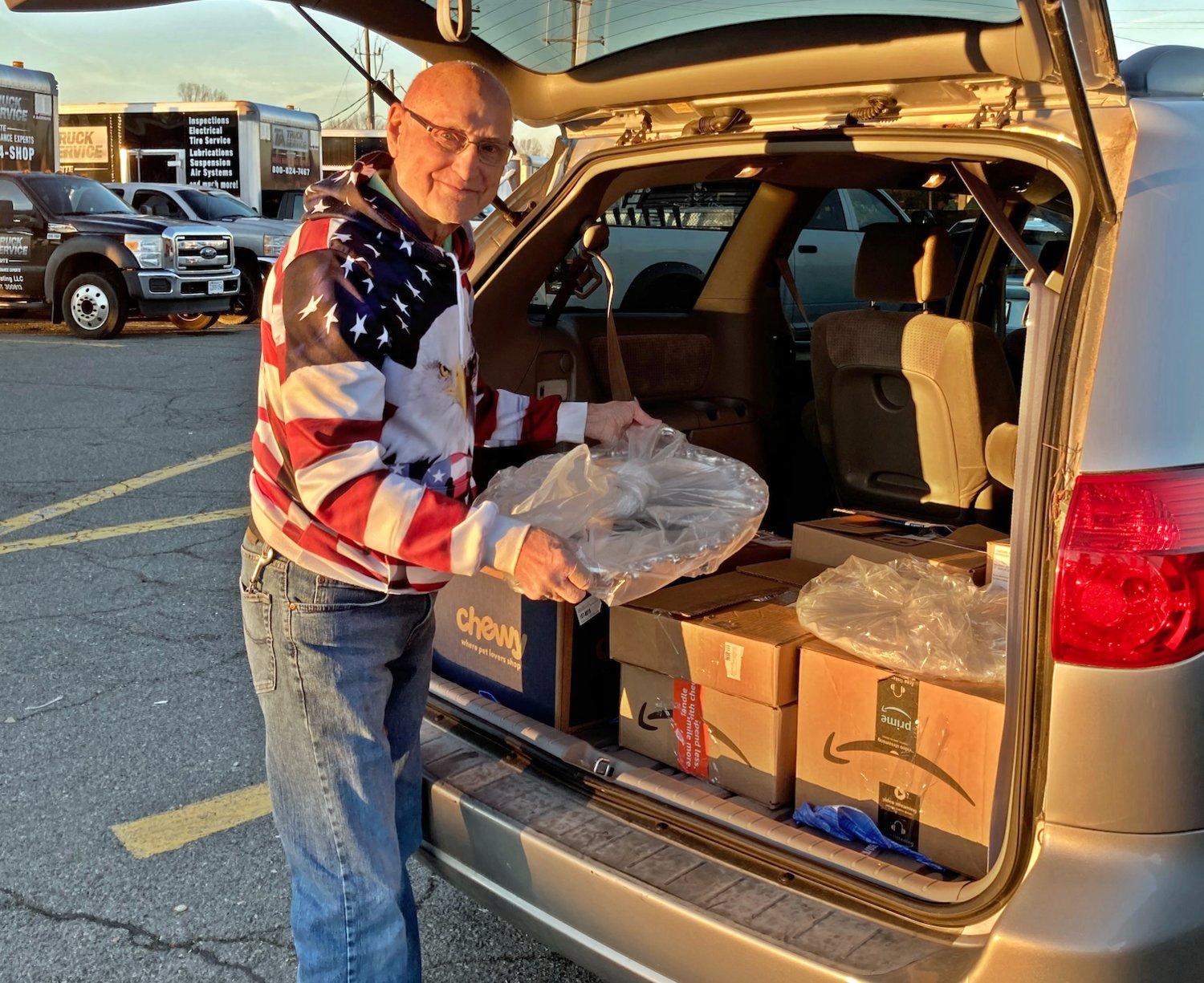 Paul Eichler loads his silver tea collection into his car to make a trek from Richmond, Virginia, to the Magnolia State. The collection will be donated to the City of Madison, and will be displayed in the historic Montgomery House on Main Street.